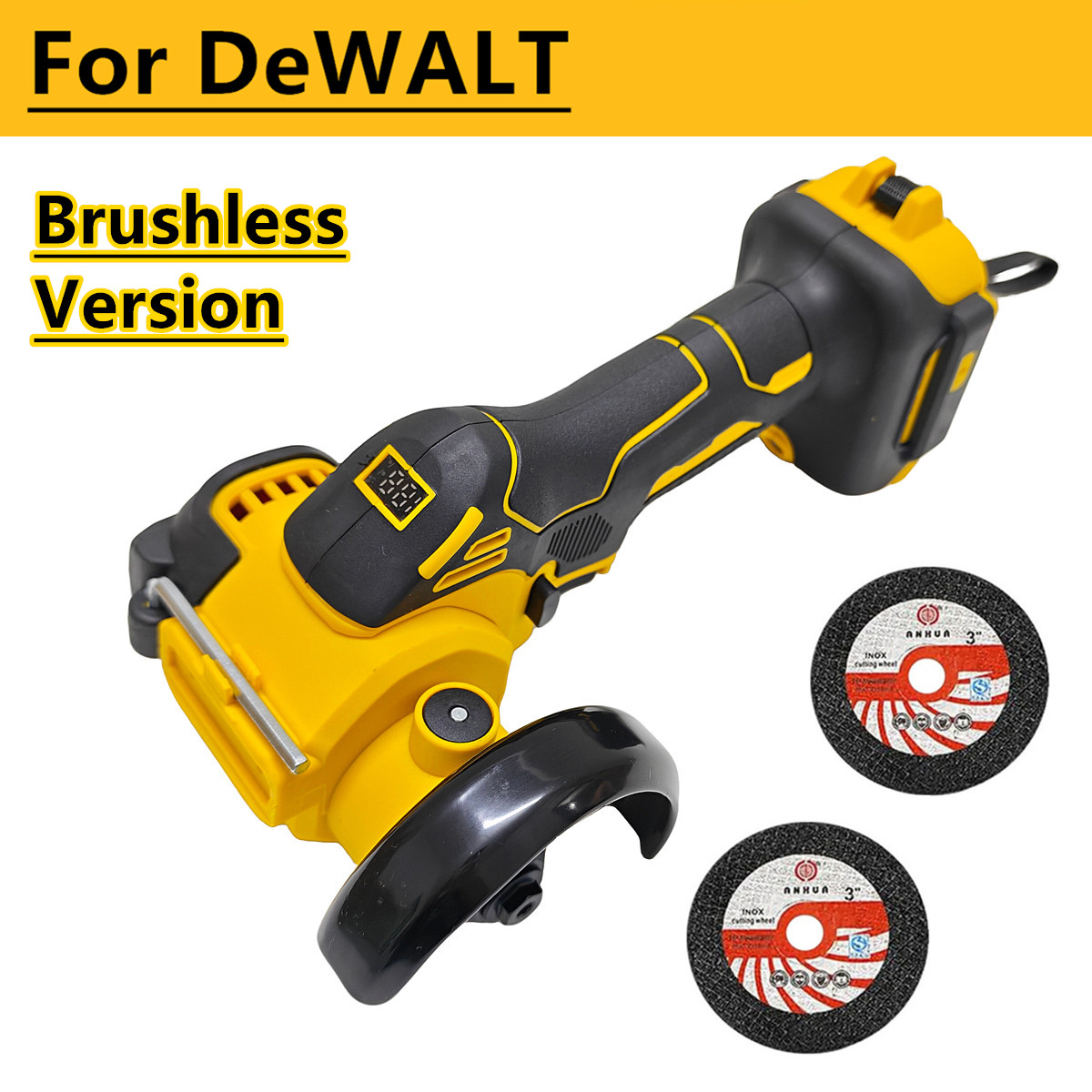 Brushless Angle Grinder Battery Powered - Бесщеточная угловая шлифовальная машина 3 дюйма,