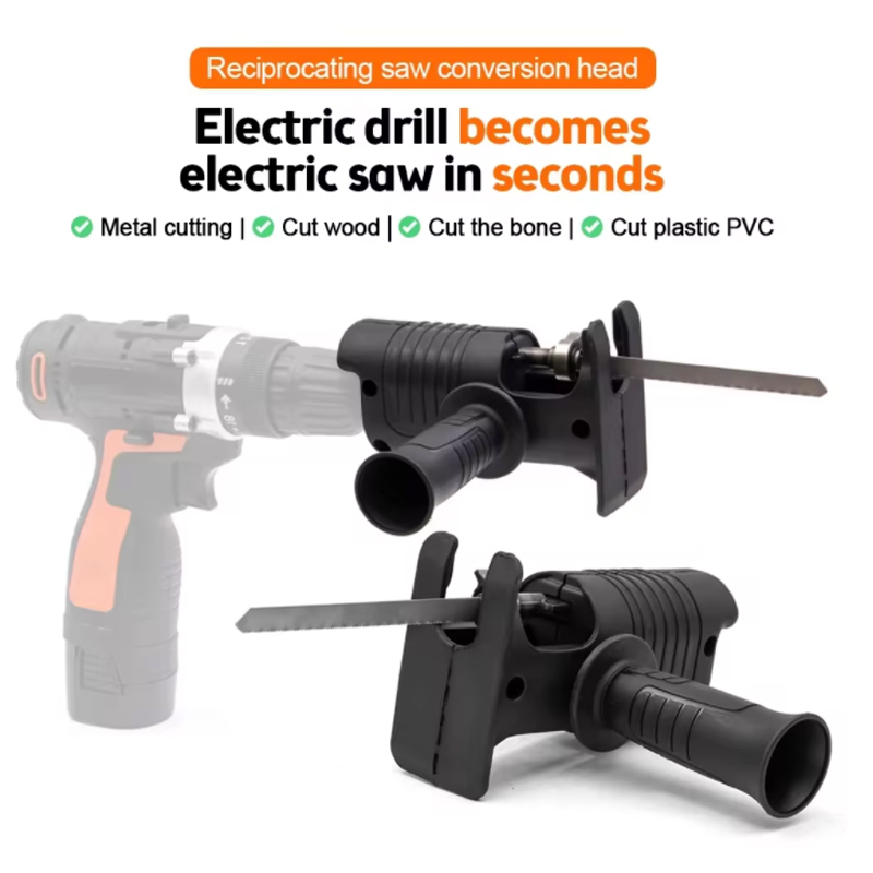 Reciprocating Saw Attachment Drill - Портативная насадка-модификатор для электрической дрели с