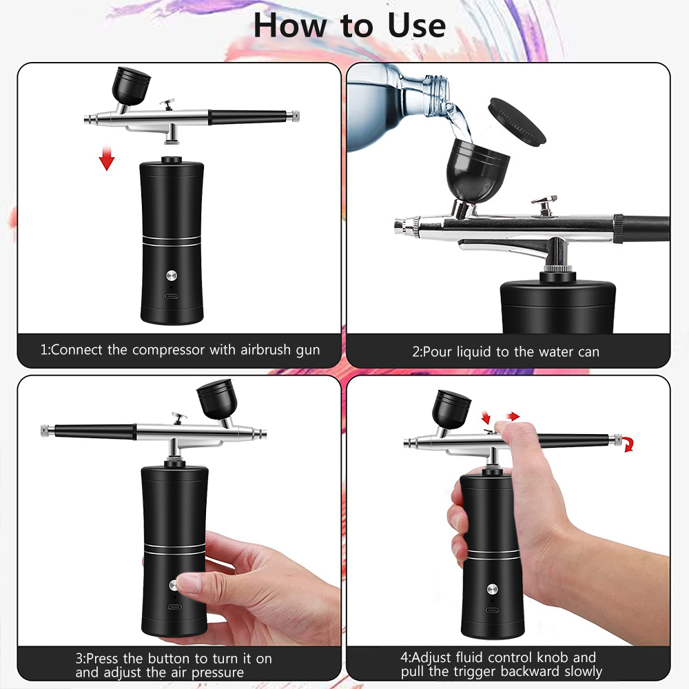 Компактный набор для аэрографи – обзор и цена Airbrush Kit With Mini Compressor
