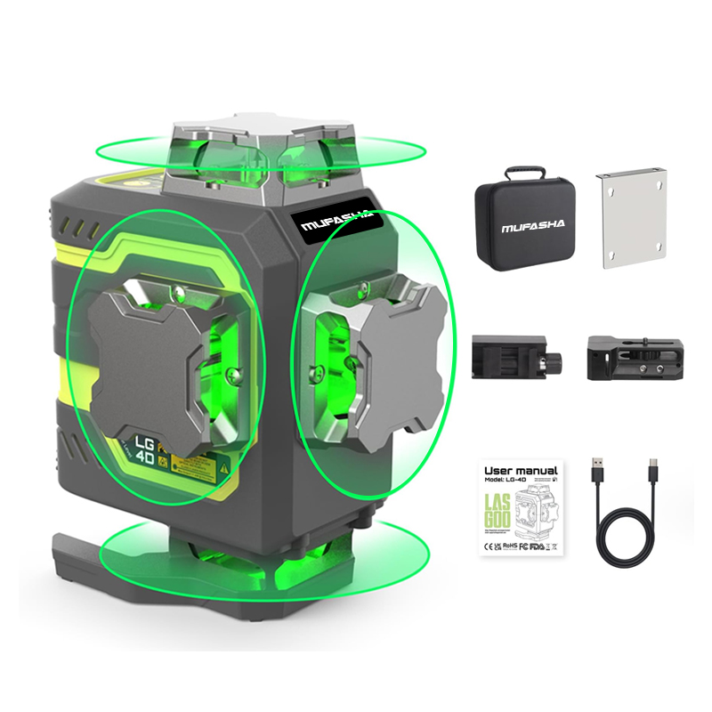 Лазерный уровень 16 линий 360° – обзор и цена Laser Level 16 Lines 4D Green